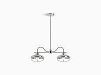MODERN FARM 2-LIGHT LINEAR CHANDELIER - robinsonco.ca