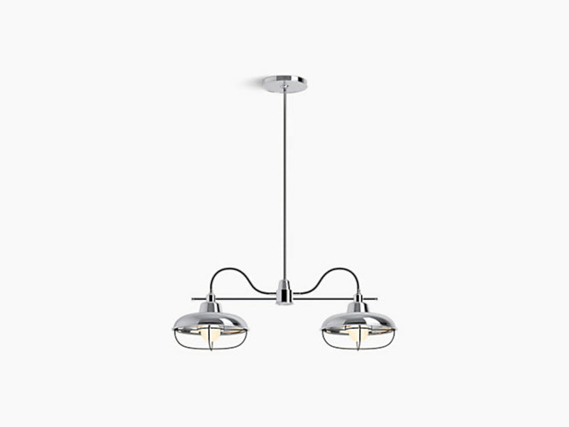 MODERN FARM 2-LIGHT LINEAR CHANDELIER - robinsonco.ca