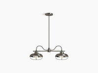 MODERN FARM 2-LIGHT LINEAR CHANDELIER - robinsonco.ca