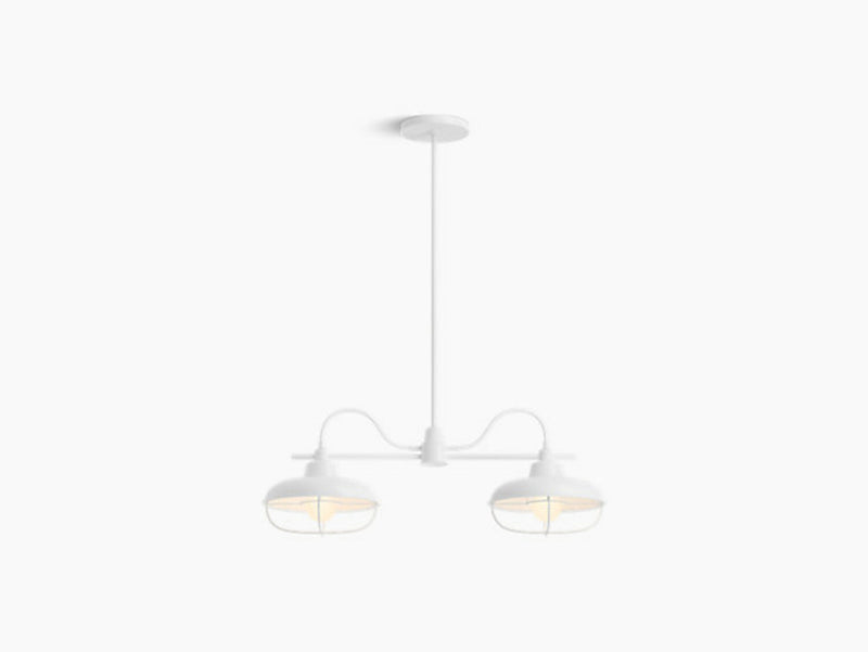 MODERN FARM 2-LIGHT LINEAR CHANDELIER - robinsonco.ca