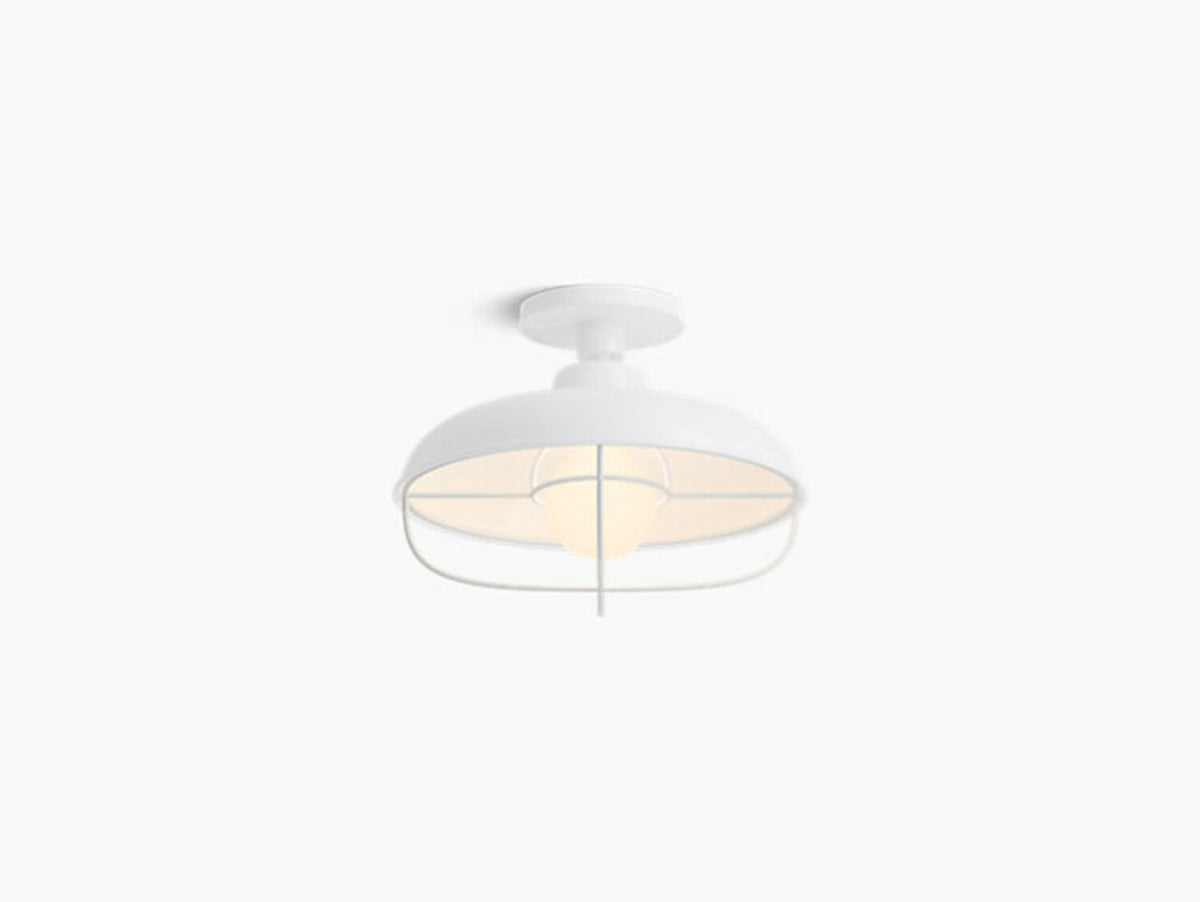 MODERN FARM 1-LIGHT FLUSH MOUNT