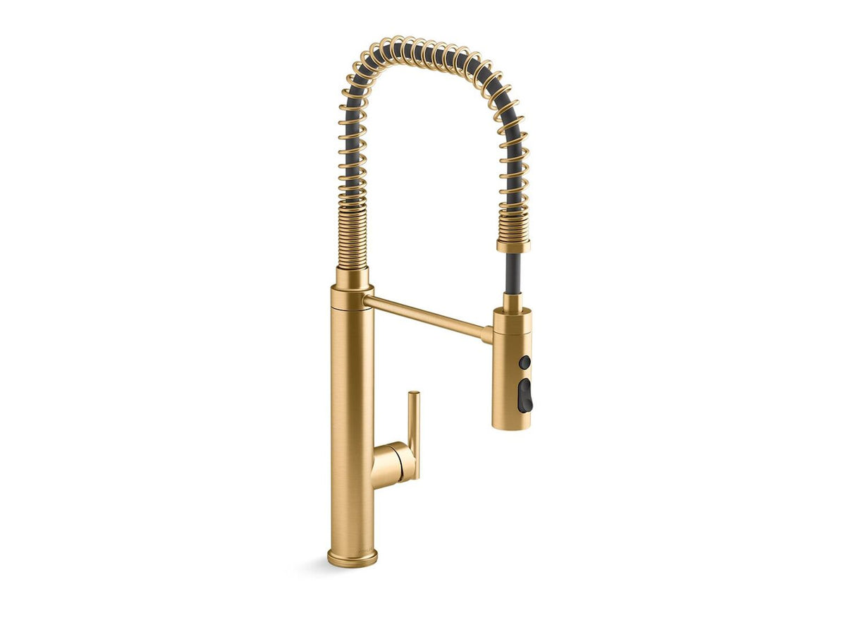PURIST SEMI-PROFESSIONAL KITCHEN SINK FAUCET WITH THREE-FUNCTION SPRAYHEAD - robinsonco.ca
