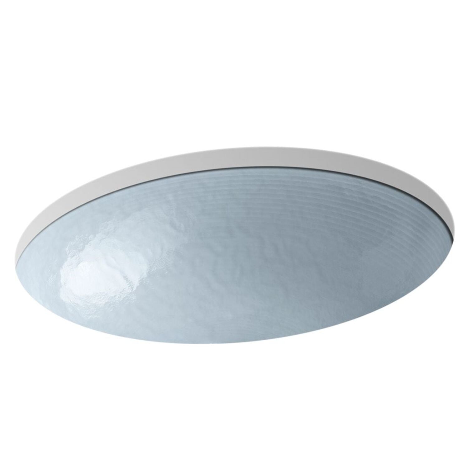 KOHLER Whist Undermount Glass Bathroom Sink in Dusk