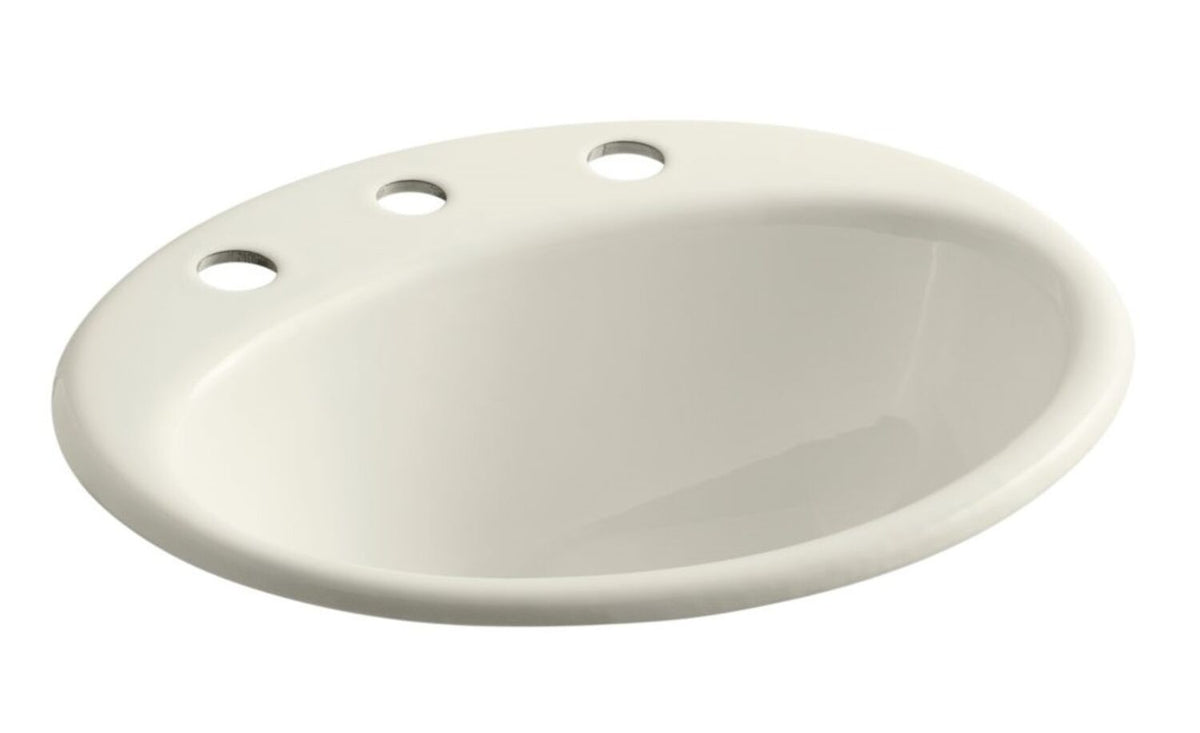 FARMINGTON® DROP IN BATHROOM SINK WITH 8-INCH WIDESPREAD FAUCET HOLES - robinsonco.ca