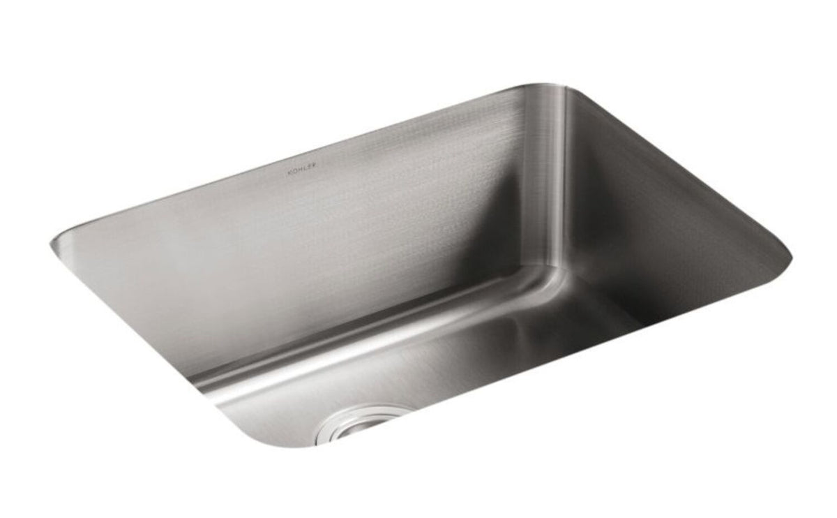 UNDERTONE® 23 X 17-1/2 X 9-1/2 INCHES MEDIUM SQUARED UNDER-MOUNT SINGLE-BOWL KITCHEN SINK