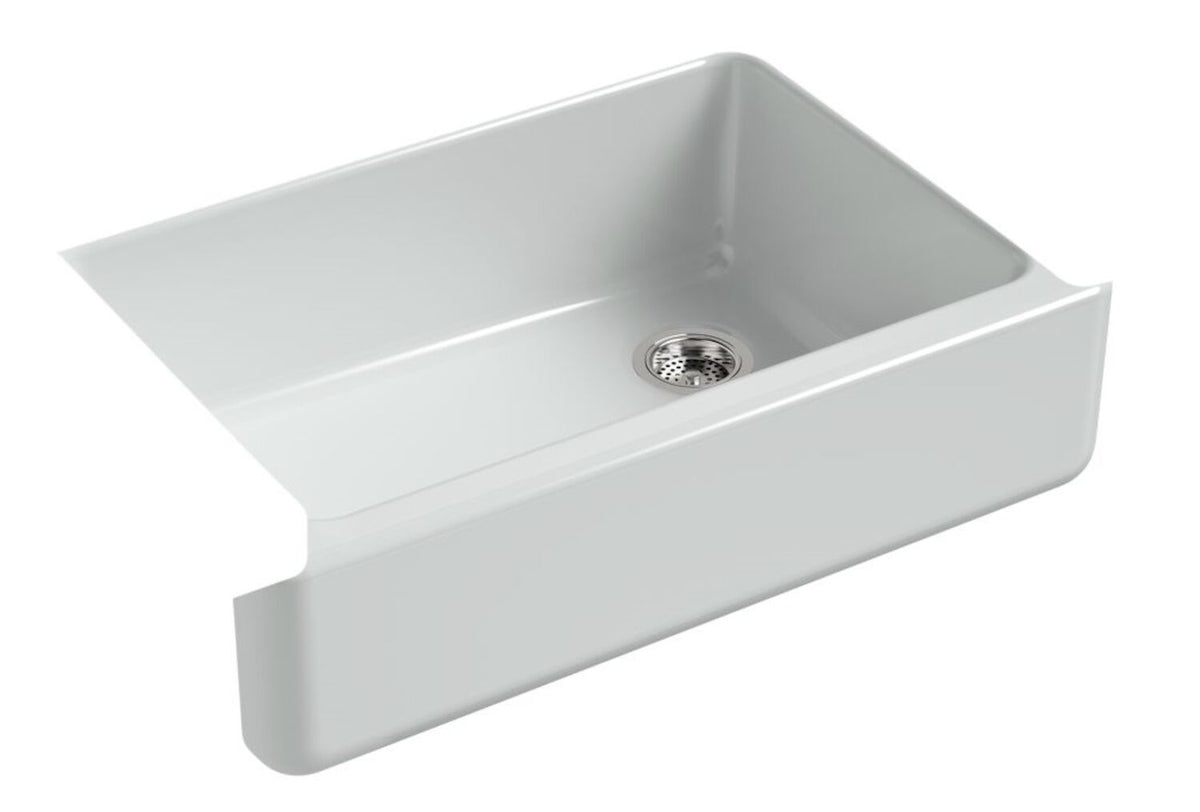 WHITEHAVEN® SELF-TRIMMING® 32-11/16 X 21-9/16 X 9-5/8 INCHES UNDER-MOUNT SINGLE-BOWL SINK WITH TALL APRON - robinsonco.ca