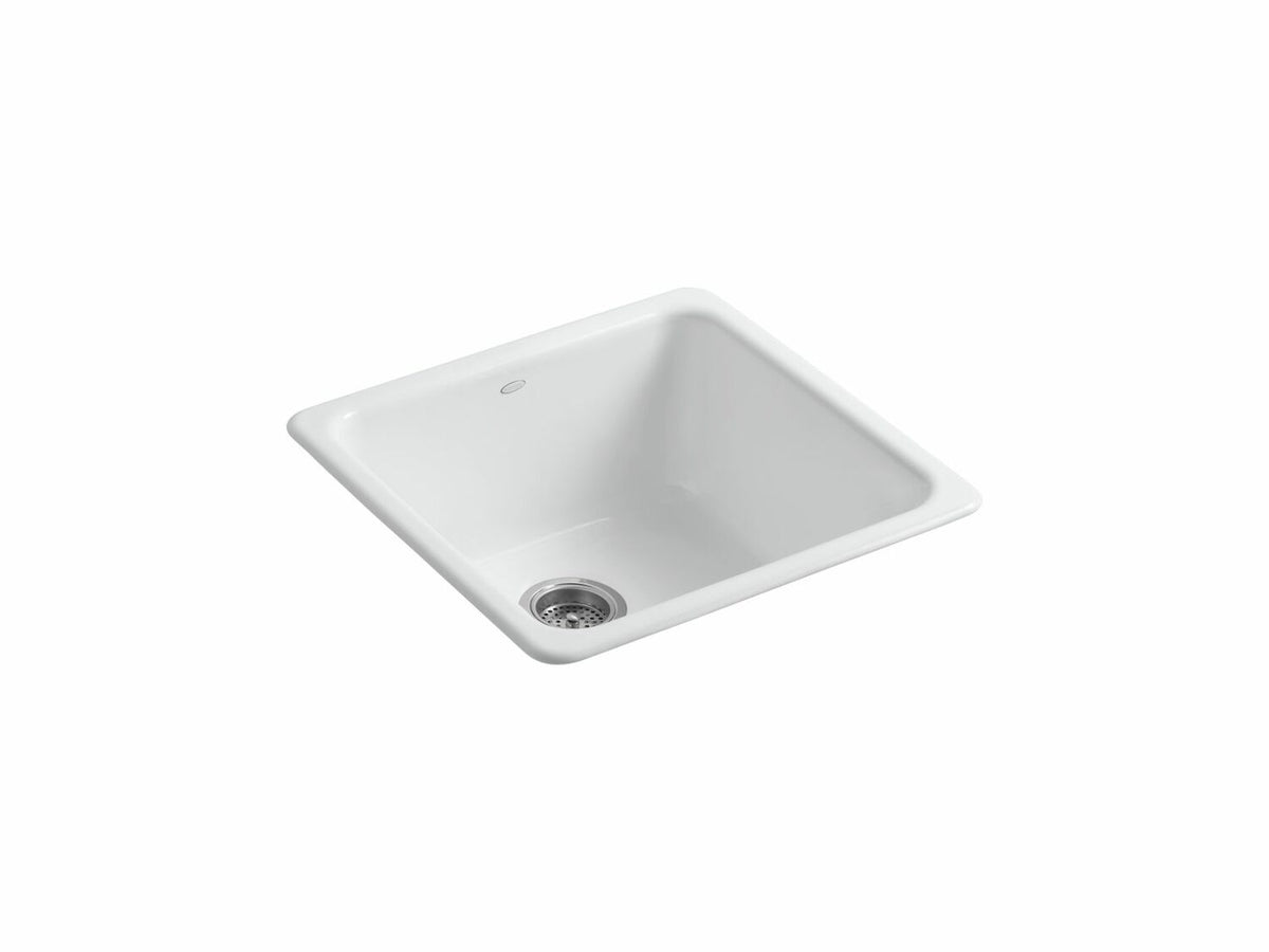 IRON/TONES® 20-7/8 X 20-7/8 X 10 INCHES TOP-/UNDER-MOUNT SINGLE-BOWL KITCHEN SINK