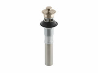BATHROOM SINK DRAIN WITH NON-REMOVABLE METAL STOPPER AND OVERFLOW - robinsonco.ca