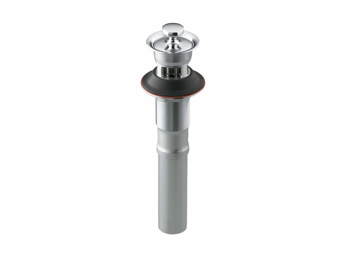 BATHROOM SINK DRAIN WITH NON-REMOVABLE METAL STOPPER AND OVERFLOW - robinsonco.ca