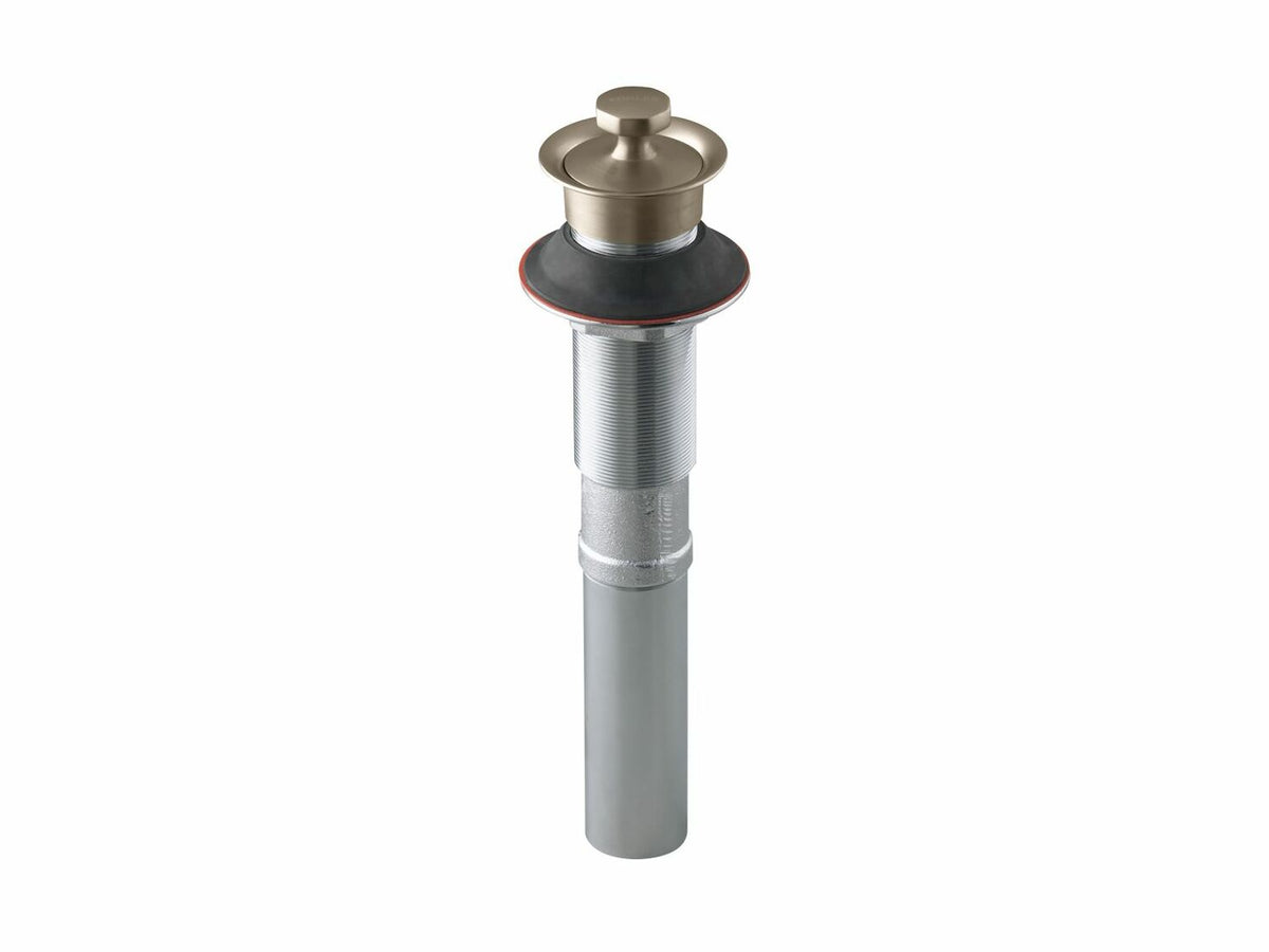 BATHROOM SINK DRAIN WITH NON-REMOVABLE METAL STOPPER AND WITHOUT OVERFLOW - robinsonco.ca