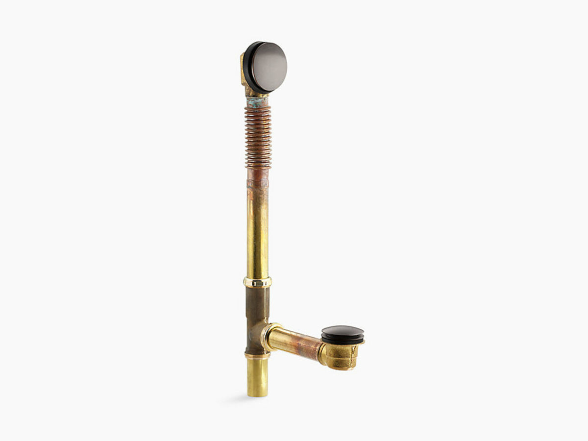 CLEARFLO BRASS TOE TAP BATH DRAIN