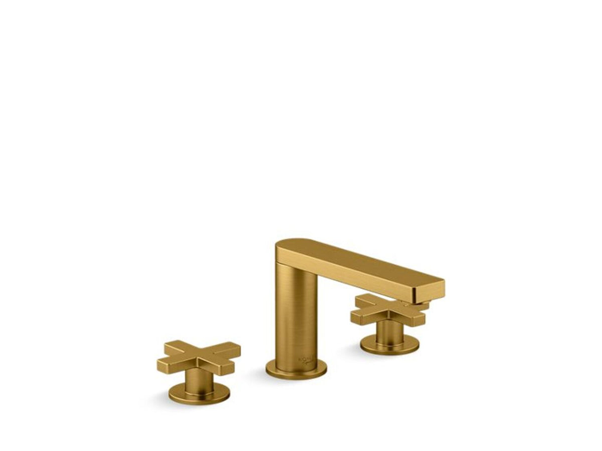COMPOSED WIDESPREAD BATHROOM SINK FAUCET WITH CROSS HANDLES - robinsonco.ca