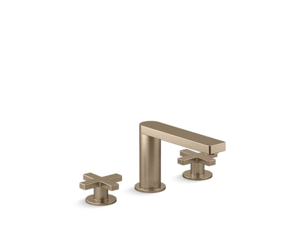 COMPOSED WIDESPREAD BATHROOM SINK FAUCET WITH CROSS HANDLES - robinsonco.ca