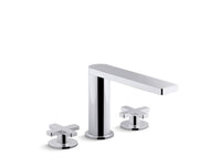 COMPOSED WIDESPREAD BATHROOM SINK FAUCET WITH CROSS HANDLES - robinsonco.ca