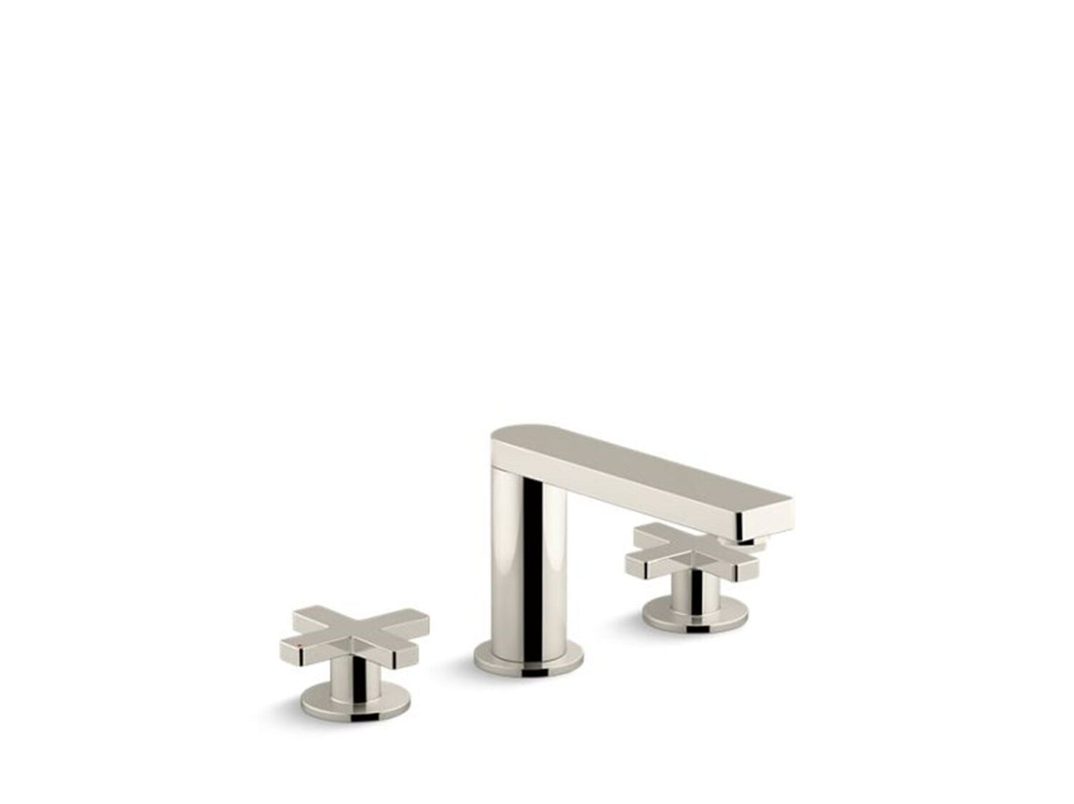 COMPOSED WIDESPREAD BATHROOM SINK FAUCET WITH CROSS HANDLES - robinsonco.ca