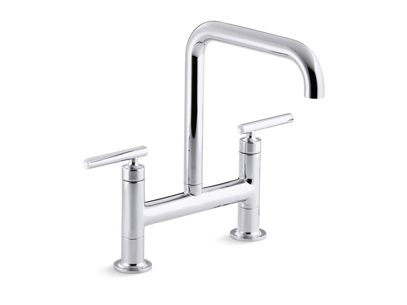 PURIST TWO-HOLE BRIDGE KITCHEN SINK FAUCET - robinsonco.ca