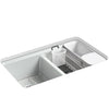 RIVERBY 33" UNDERMOUNT DOUBLE-BOWL WORKSTATION KITCHEN SINK - robinsonco.ca