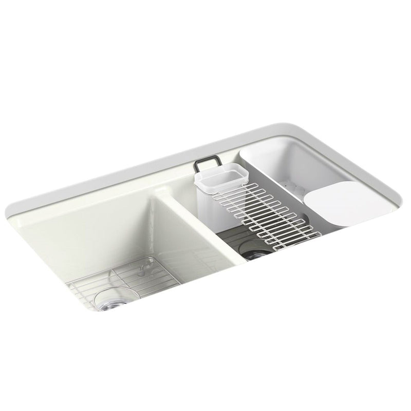 RIVERBY 33" UNDERMOUNT DOUBLE-BOWL WORKSTATION KITCHEN SINK - robinsonco.ca