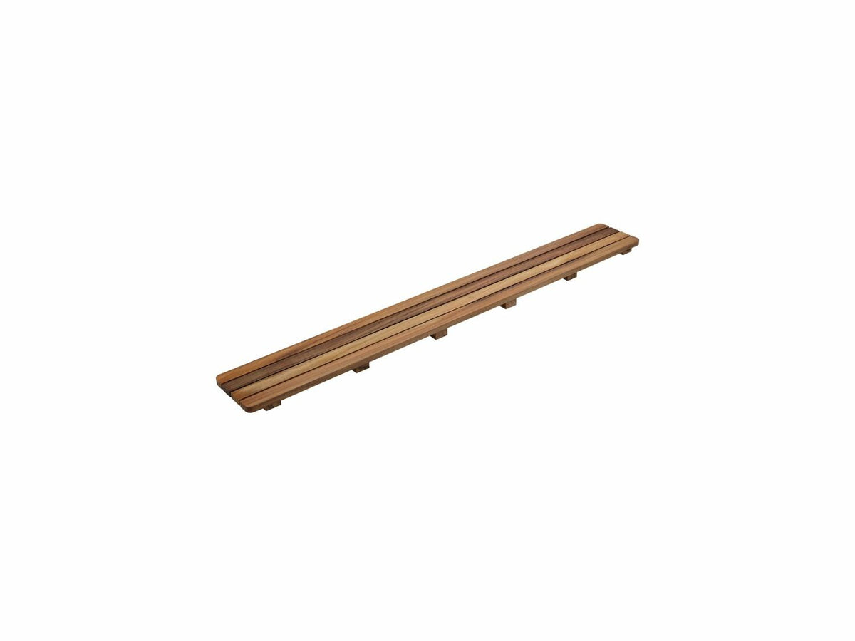 GROOVE(R) TEAK DRAIN COVER 48-INCH RECEPTOR