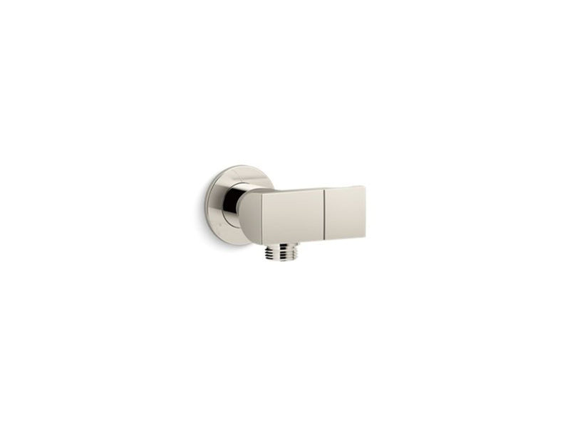 EXHALE WALL-MOUNT HANDSHOWER HOLDER WITH SUPPLY ELBOW AND CHECK VALVE - robinsonco.ca