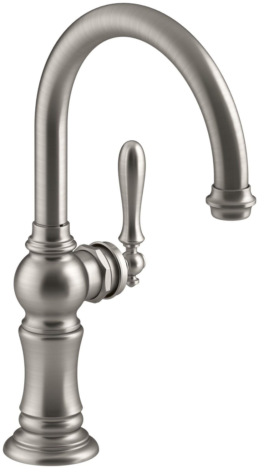 ARTIFACTS® SINGLE-HANDLE BAR SINK FAUCET WITH 13-1/16-INCH SWING SPOUT, ARC SPOUT DESIGN - robinsonco.ca
