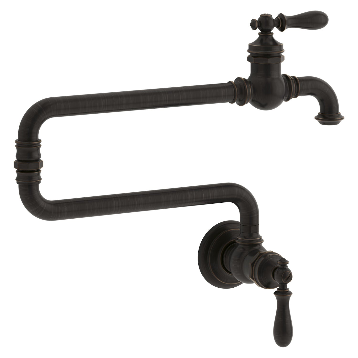 KOHLER Artifacts Wall Mounted Pot Filler with 22 in. Extended Spout in Oil-Rubbed Bronze