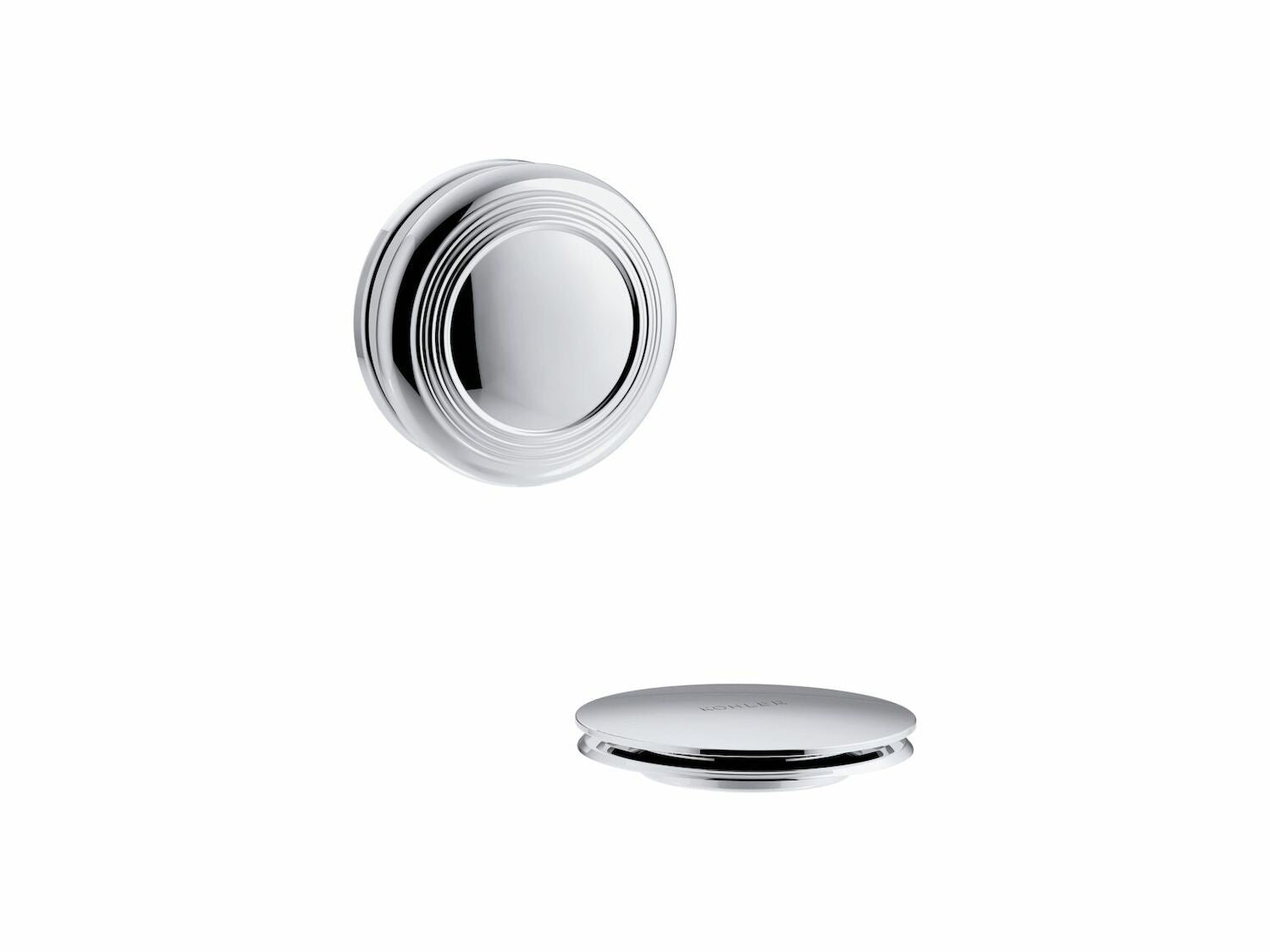PUREFLO TRADITIONAL PUSH BUTTON BATH DRAIN TRIM