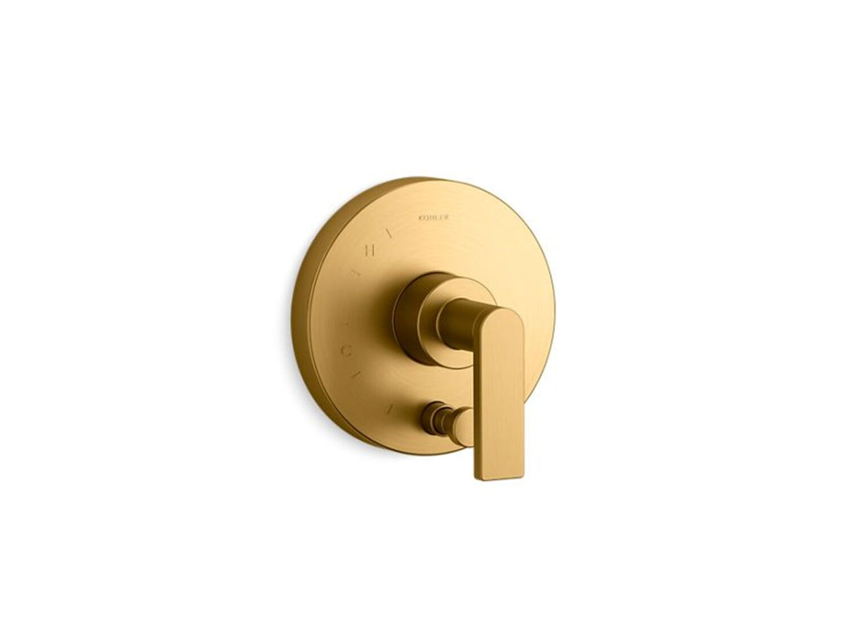 COMPOSED RITE-TEMP VALVE TRIM WITH PUSH-BUTTON DIVERTER AND LEVER HANDLE - robinsonco.ca