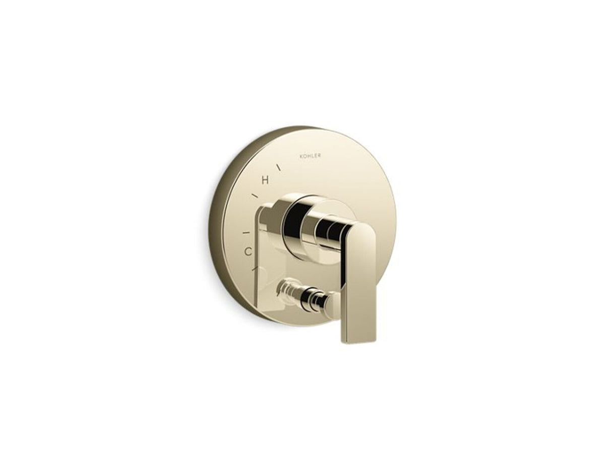 COMPOSED RITE-TEMP VALVE TRIM WITH PUSH-BUTTON DIVERTER AND LEVER HANDLE - robinsonco.ca