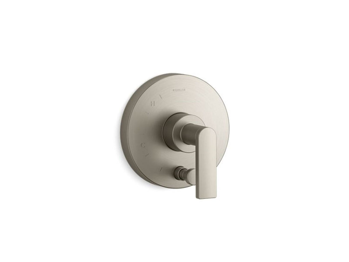 COMPOSED RITE-TEMP VALVE TRIM WITH PUSH-BUTTON DIVERTER AND LEVER HANDLE - robinsonco.ca
