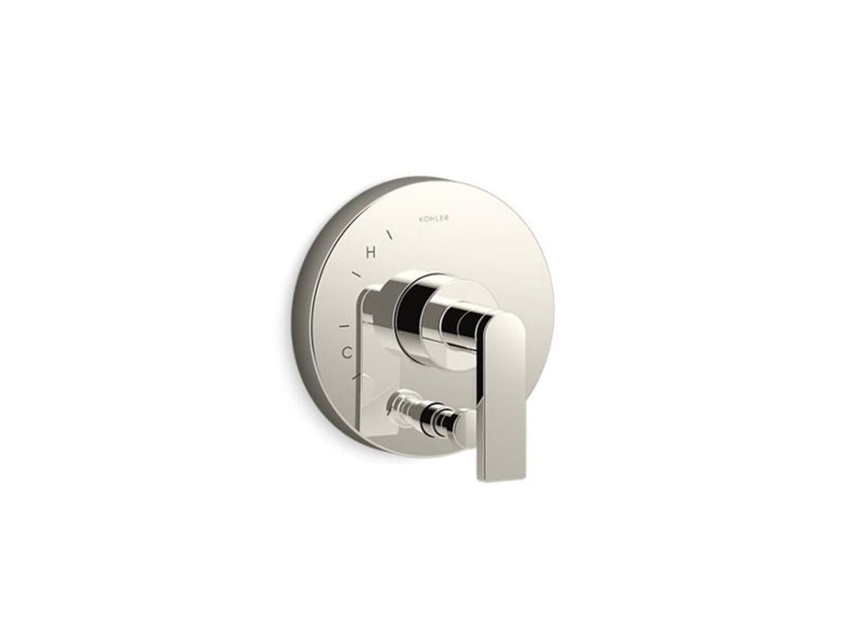 COMPOSED RITE-TEMP VALVE TRIM WITH PUSH-BUTTON DIVERTER AND LEVER HANDLE - robinsonco.ca