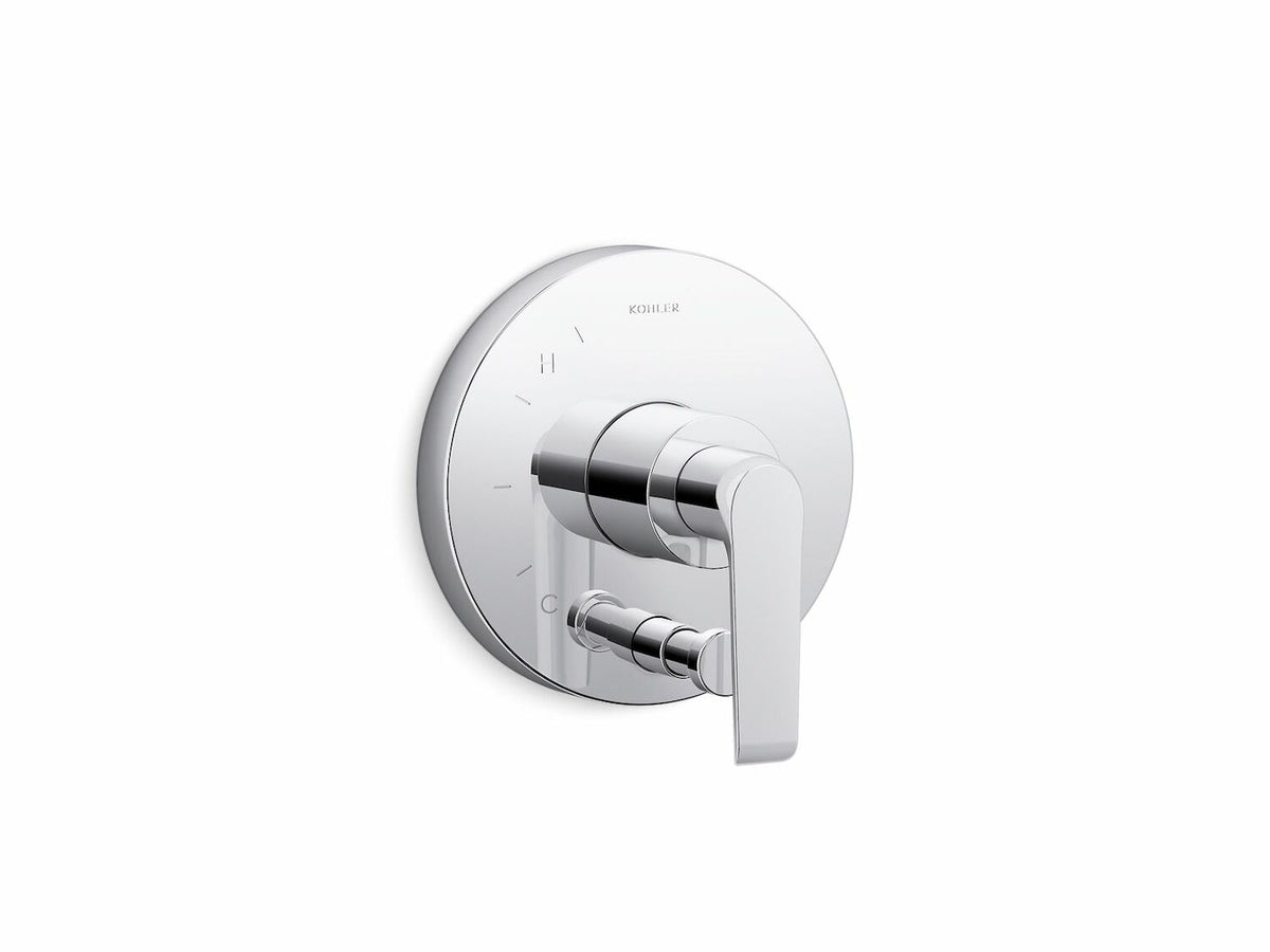 AVID RITE-TEMP VALVE TRIM WITH PUSH-BUTTON DIVERTER AND LEVER HANDLE - robinsonco.ca