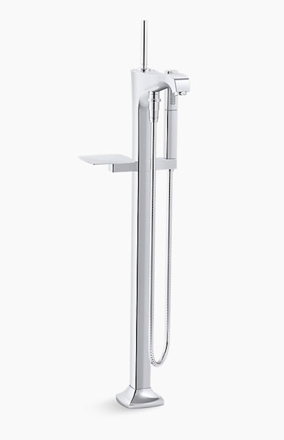 MARGAUX® FLOOR MOUNT BATH FILLER TRIM WITH HANDSHOWER - robinsonco.ca