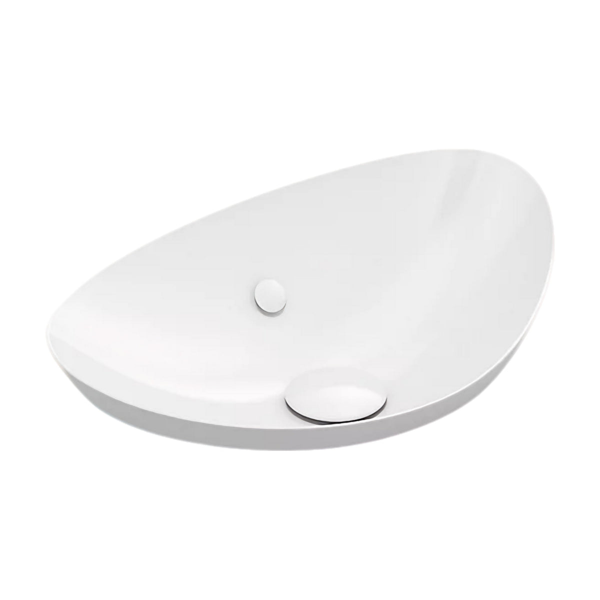VEIL™ 21" OVAL SEMI-RECESSED VESSEL BATHROOM SINK - robinsonco.ca