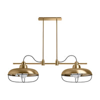 MODERN FARM 2-LIGHT LINEAR CHANDELIER XL - robinsonco.ca
