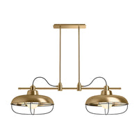 MODERN FARM 2-LIGHT LINEAR CHANDELIER XL - robinsonco.ca