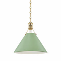 PAINTED NO.2 ONE LIGHT 16" PENDANT - robinsonco.ca