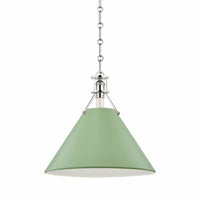 PAINTED NO.2 ONE LIGHT 16" PENDANT - robinsonco.ca