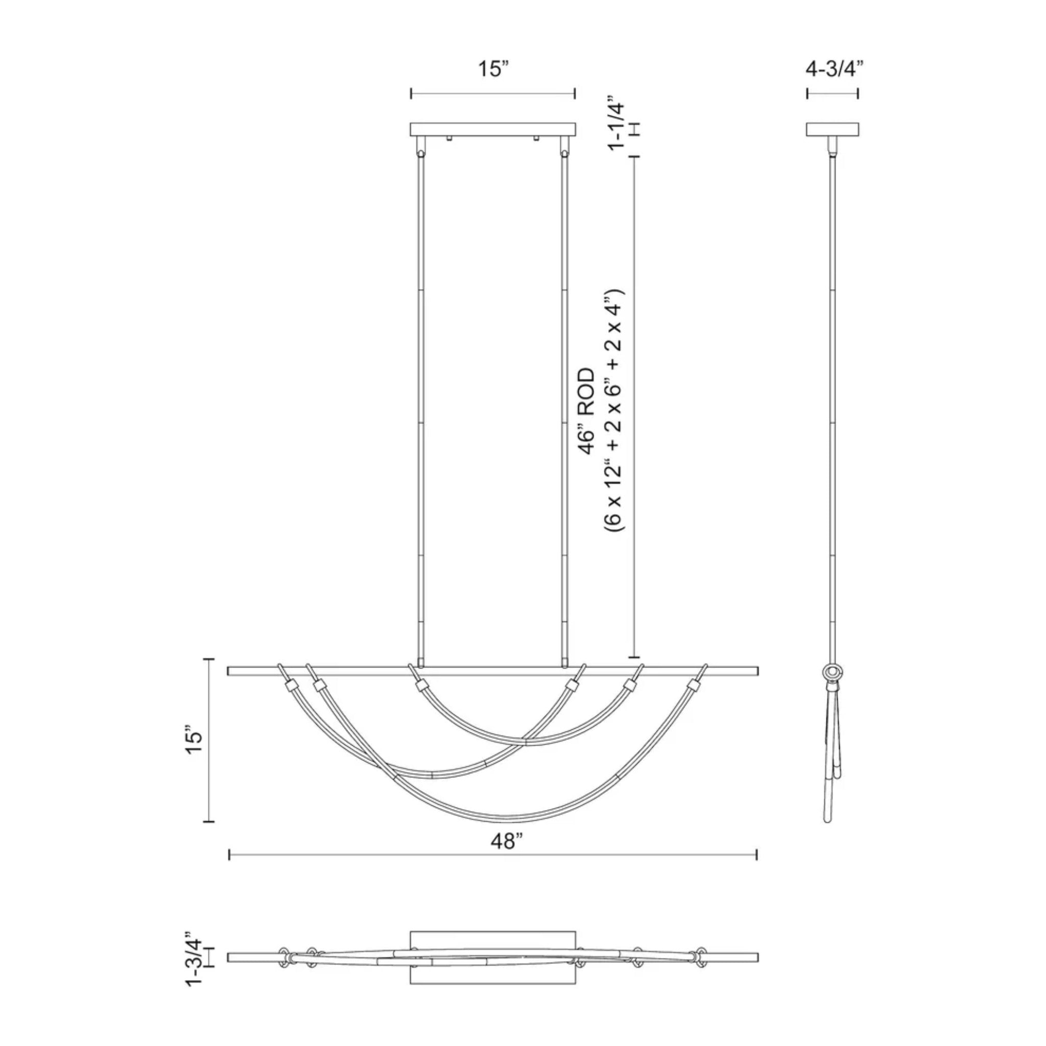 ARYAS LED LINEAR PENDANT (MULTIPLE SIZES) - robinsonco.ca