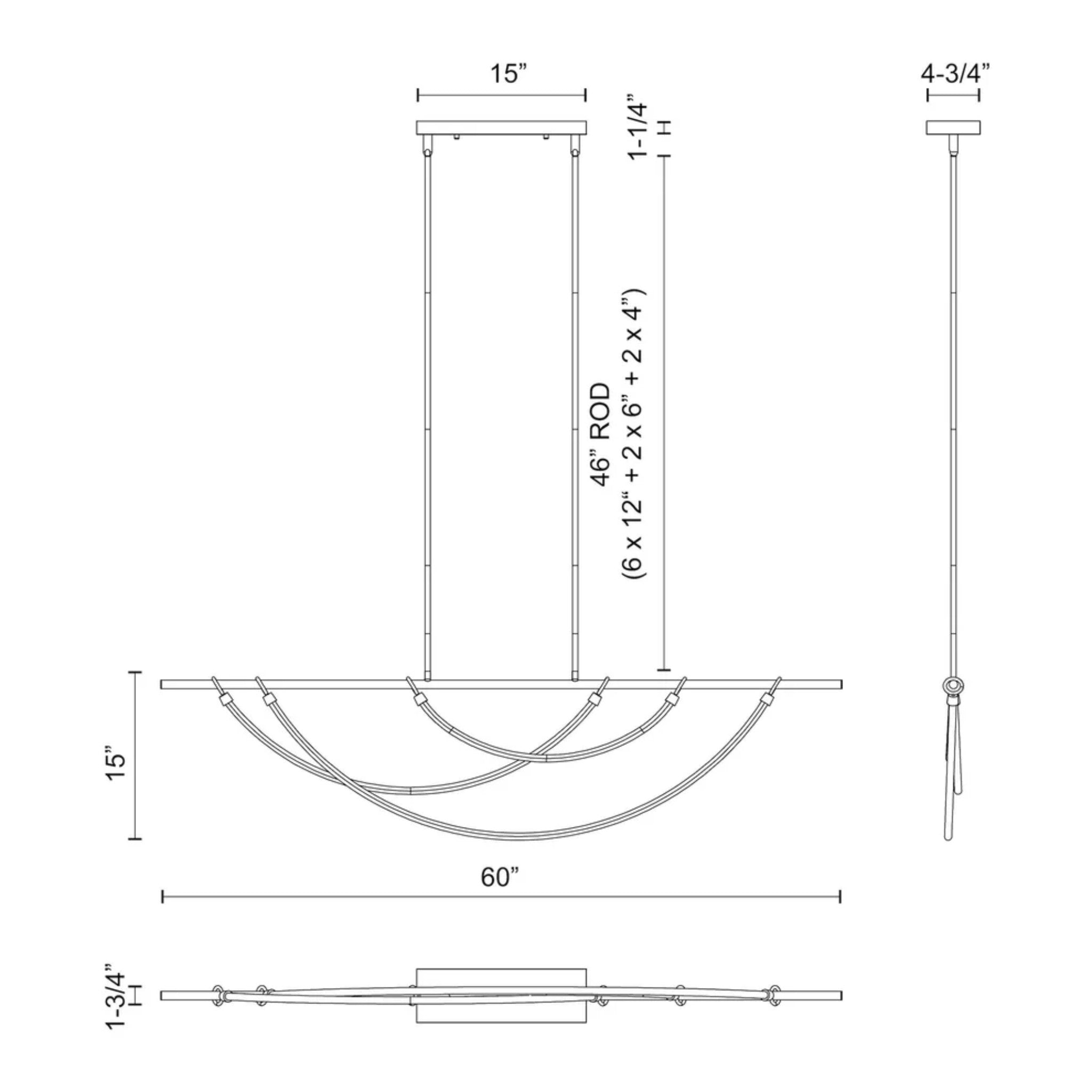 ARYAS LED LINEAR PENDANT (MULTIPLE SIZES) - robinsonco.ca