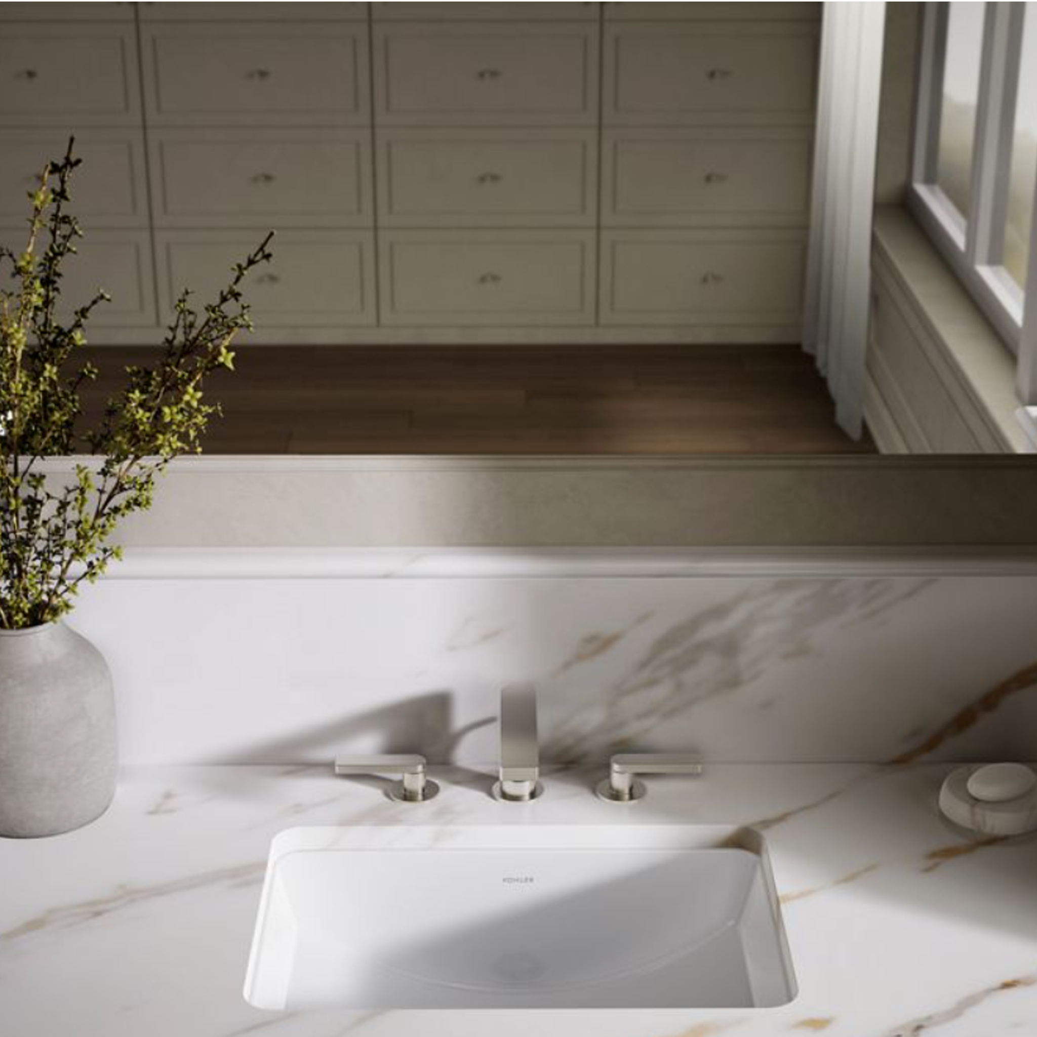 LADENA® 21-INCH UNDERMOUNT BATHROOM SINK WITH GLAZED UNDERSIDE - robinsonco.ca