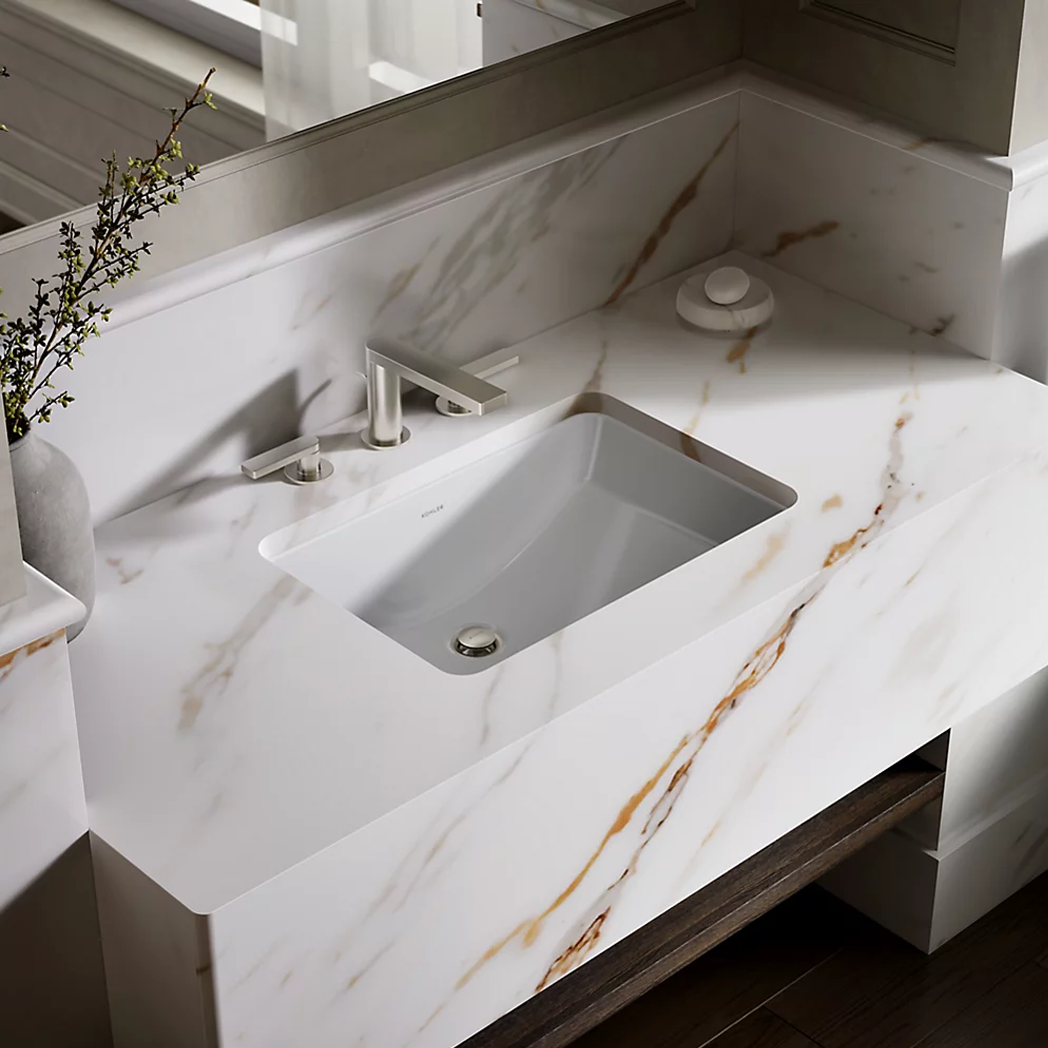 LADENA® 20-7/8 X 14-3/8 X 8-1/8 INCHES UNDERMOUNT BATHROOM SINK - robinsonco.ca
