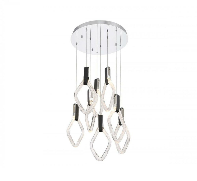 CATANIA 8 LIGHT ROUND LED CHANDELIER