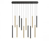 AMALFI 12 LIGHT LINEAR LED CHANDELIER - robinsonco.ca