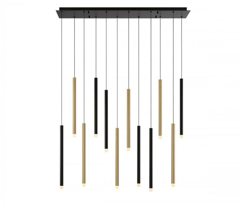 AMALFI 12 LIGHT LINEAR LED CHANDELIER - robinsonco.ca