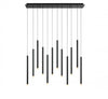 AMALFI 12 LIGHT LINEAR LED CHANDELIER