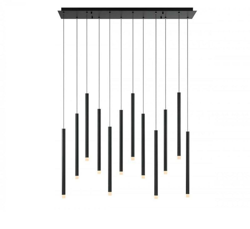 AMALFI 12 LIGHT LINEAR LED CHANDELIER