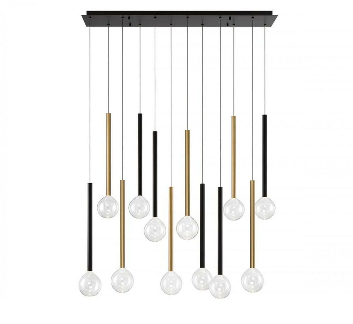 POSITANO 12 LIGHT LINEAR LED CHANDELIER - robinsonco.ca