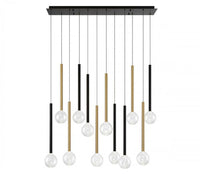 POSITANO 12 LIGHT LINEAR LED CHANDELIER - robinsonco.ca
