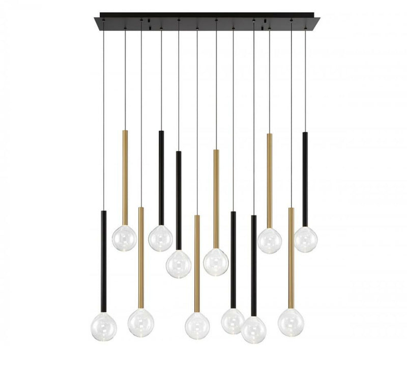POSITANO 12 LIGHT LINEAR LED CHANDELIER - robinsonco.ca
